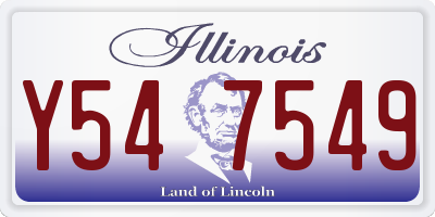 IL license plate Y547549