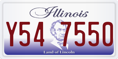 IL license plate Y547550