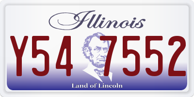 IL license plate Y547552