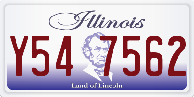 IL license plate Y547562