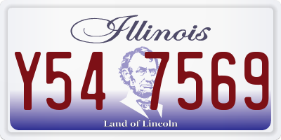 IL license plate Y547569