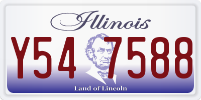 IL license plate Y547588
