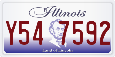 IL license plate Y547592