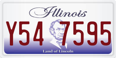 IL license plate Y547595