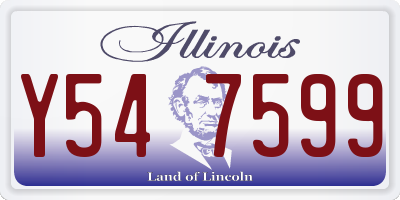 IL license plate Y547599
