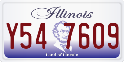 IL license plate Y547609