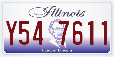 IL license plate Y547611