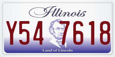 IL license plate Y547618