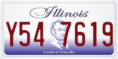 IL license plate Y547619
