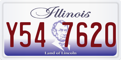 IL license plate Y547620