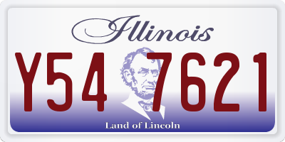 IL license plate Y547621