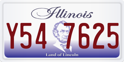 IL license plate Y547625