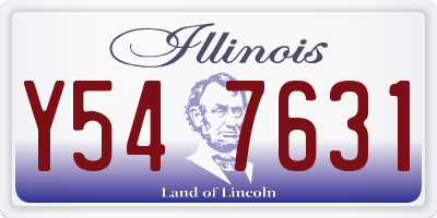 IL license plate Y547631