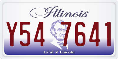 IL license plate Y547641