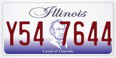 IL license plate Y547644