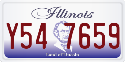 IL license plate Y547659