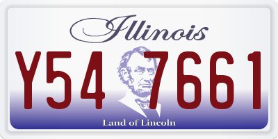IL license plate Y547661