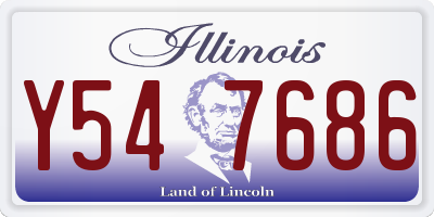IL license plate Y547686