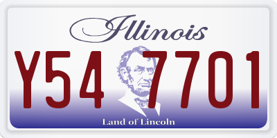 IL license plate Y547701