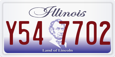 IL license plate Y547702