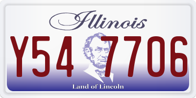 IL license plate Y547706