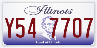 IL license plate Y547707