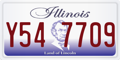 IL license plate Y547709