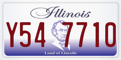 IL license plate Y547710