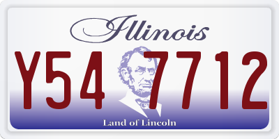 IL license plate Y547712