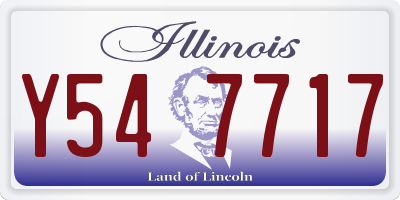 IL license plate Y547717