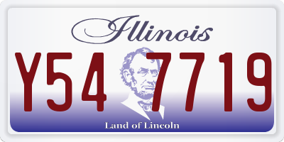 IL license plate Y547719