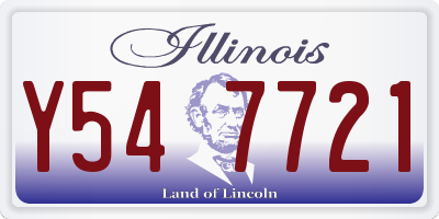 IL license plate Y547721
