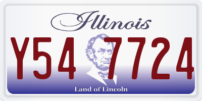 IL license plate Y547724