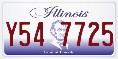 IL license plate Y547725