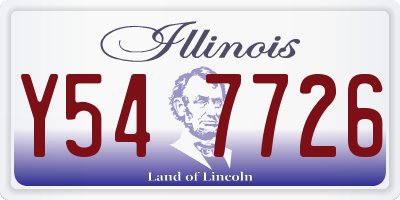 IL license plate Y547726