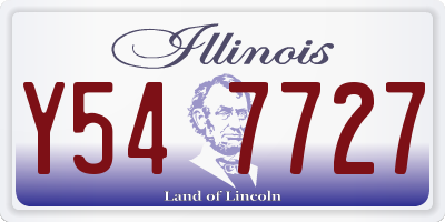 IL license plate Y547727