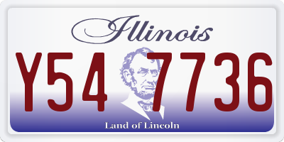 IL license plate Y547736
