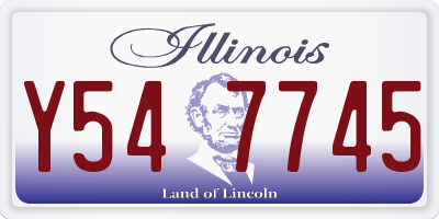IL license plate Y547745