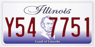IL license plate Y547751