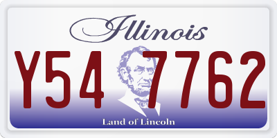 IL license plate Y547762