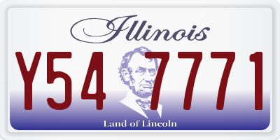 IL license plate Y547771