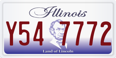 IL license plate Y547772