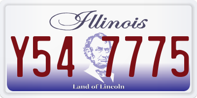 IL license plate Y547775