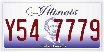 IL license plate Y547779