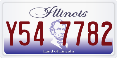 IL license plate Y547782