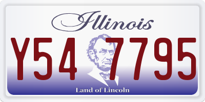 IL license plate Y547795