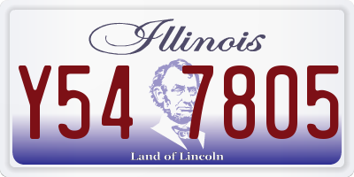 IL license plate Y547805