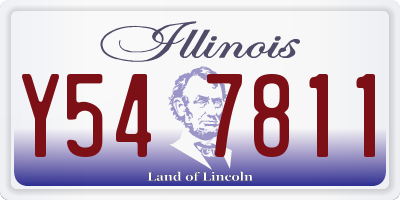 IL license plate Y547811