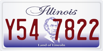 IL license plate Y547822