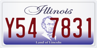 IL license plate Y547831